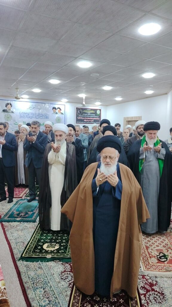 عکس خبری | مجلس سوگواری وفات حضرت خدیجه(س) در مجمع اهل‌بیت(ع) عراق